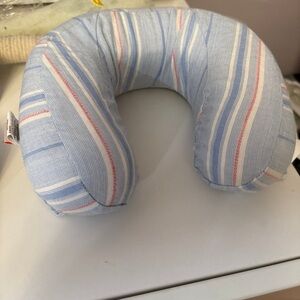 kids striped travel neck pillow